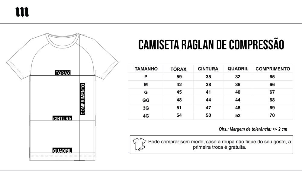 tabela de tamanho