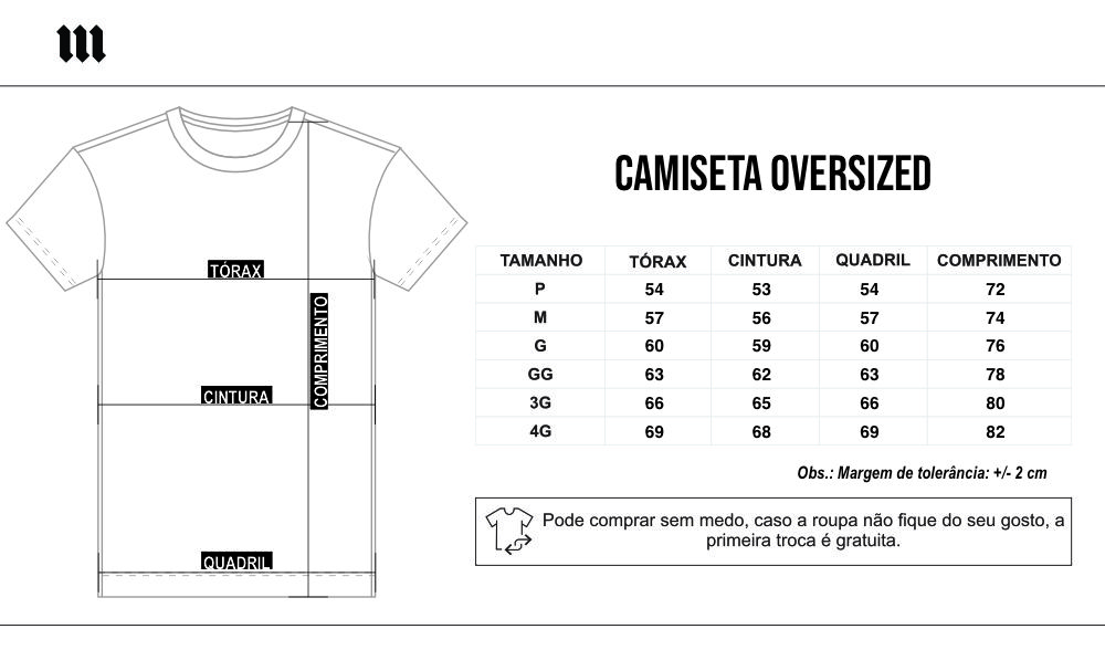 tabela de tamanho