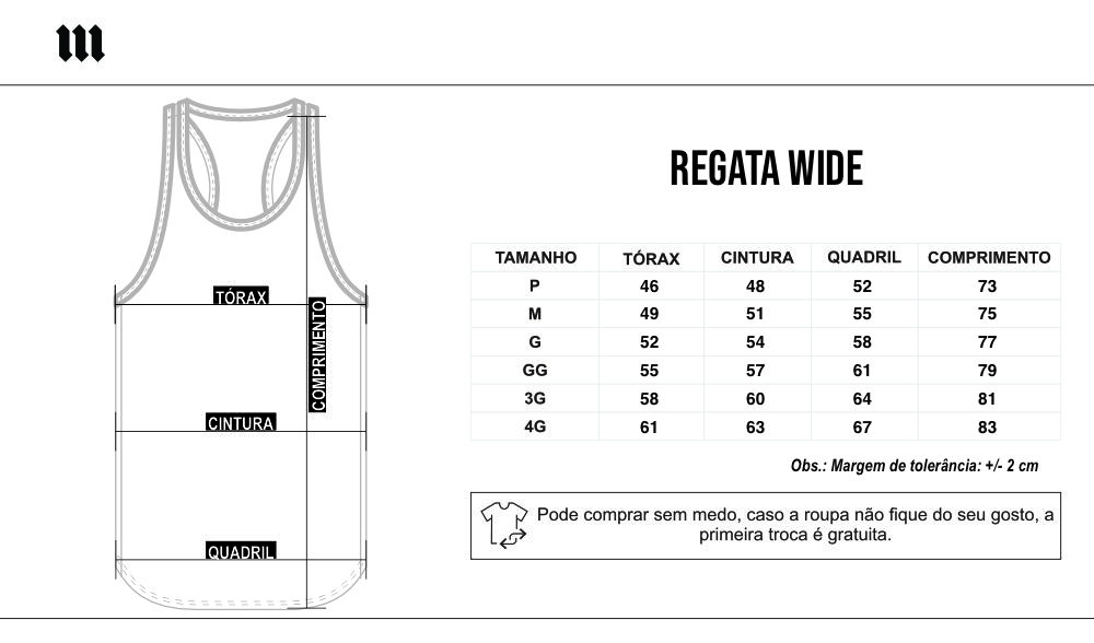 tabela de tamanho